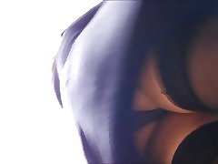 Ciorapi upskirt matur în supermarket